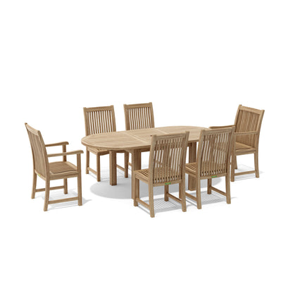 Anderson Teak Bahama Chicago 7-Piece Oval Dining Set