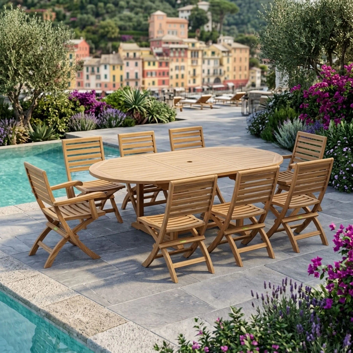 Anderson Teak Bahama Andrew 9-Piece Dining Set