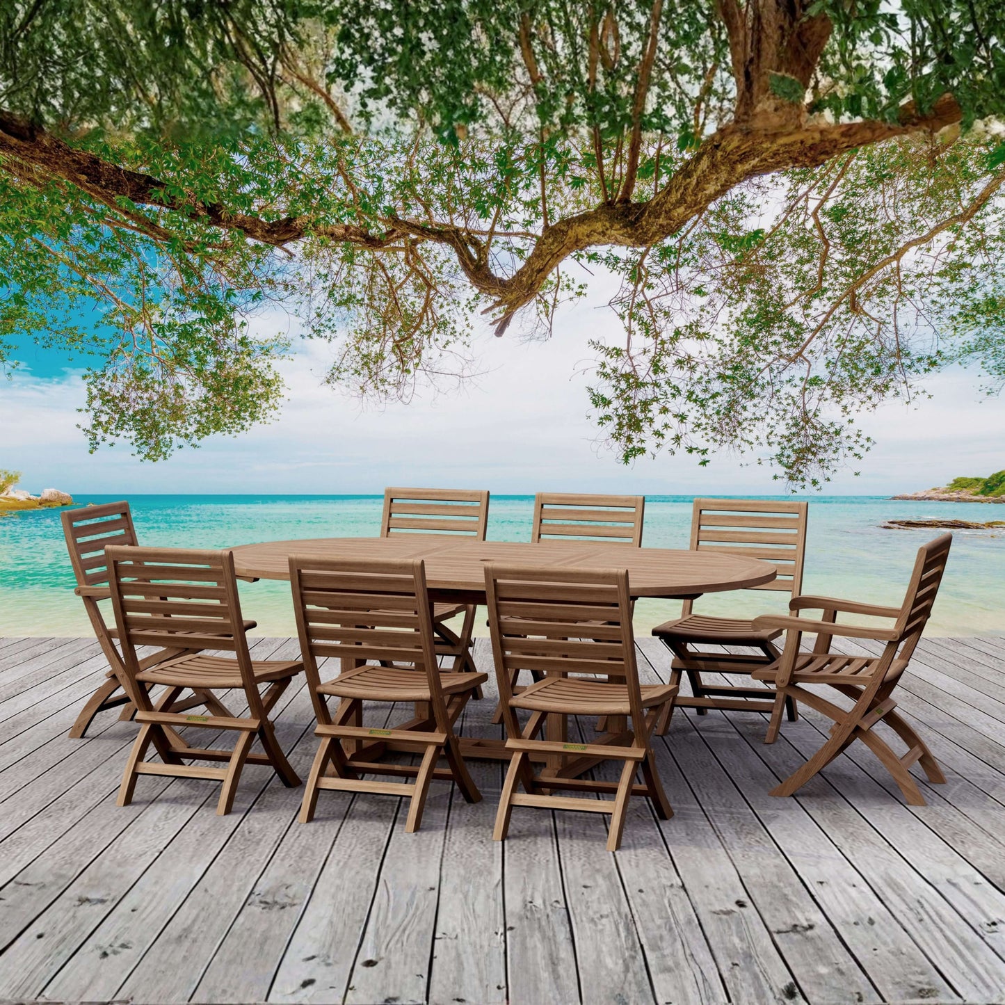 Anderson Teak Bahama Andrew 9-Piece Dining Set