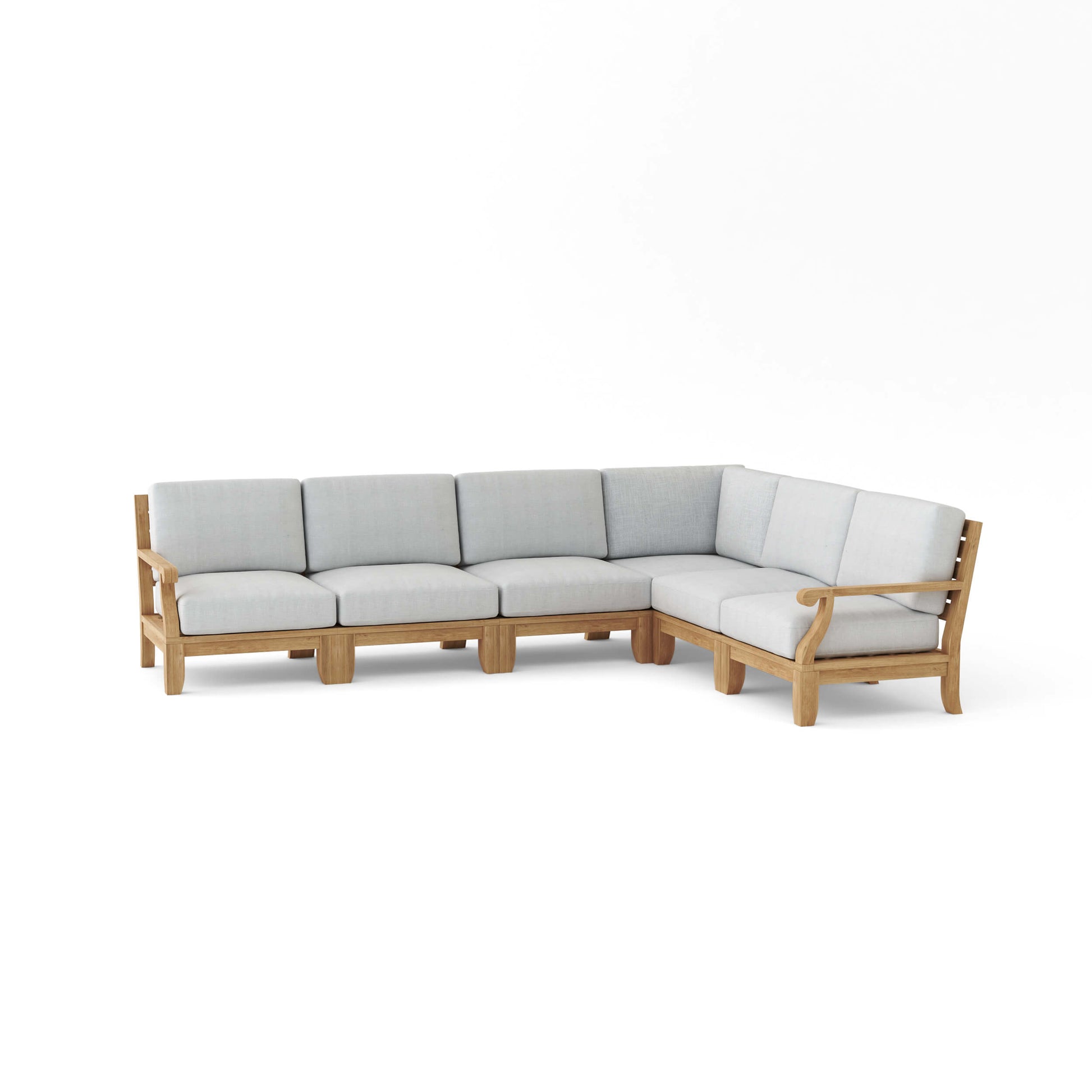 Anderson Teak Riviera Luxe 6-Piece All-Seating Modular Sectional