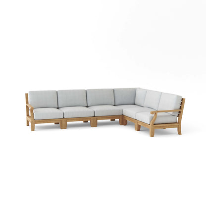 Anderson Teak Riviera Luxe 6-Piece All-Seating Modular Sectional