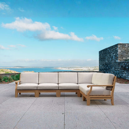 Anderson Teak Riviera Luxe 6-Piece All-Seating Modular Sectional