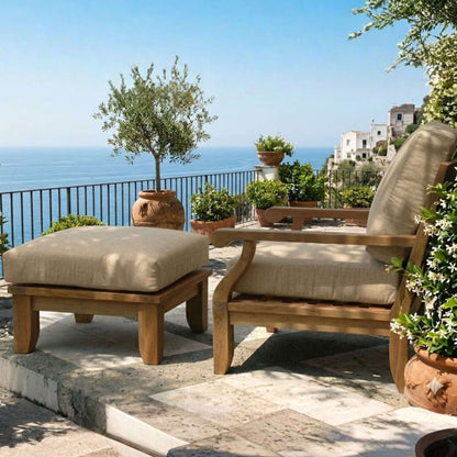 Anderson Teak Riviera Luxe Armchair & Ottoman Set