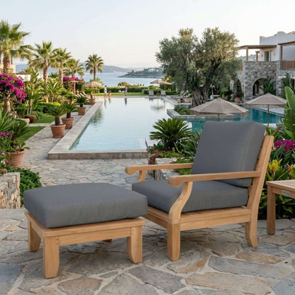 Anderson Teak Riviera Luxe Armchair & Ottoman Set