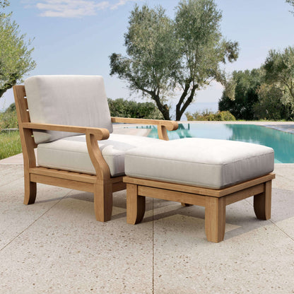 Anderson Teak Riviera Luxe Armchair & Ottoman Set