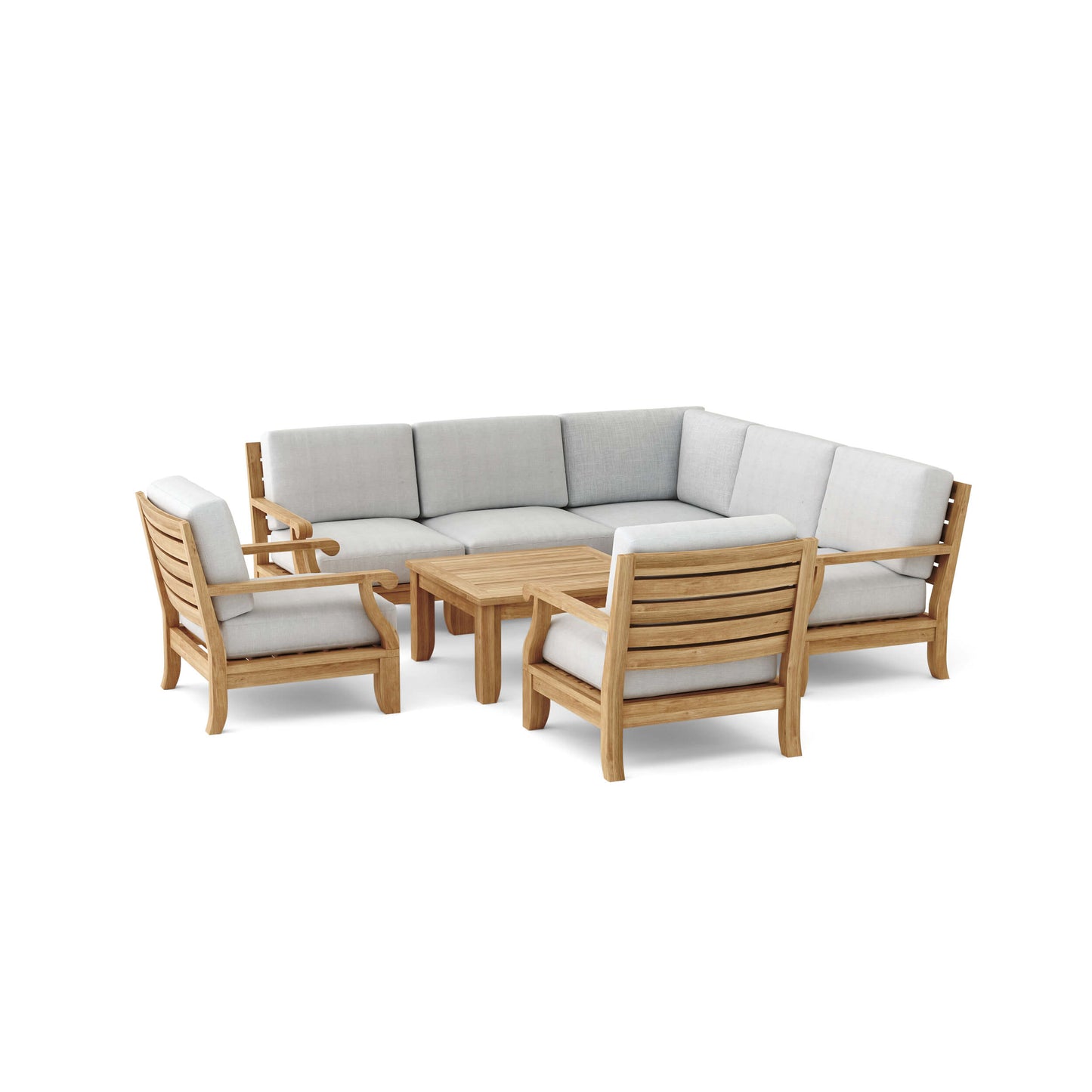 Anderson Teak Riviera Luxe 8-Piece Modular Sectional Set (view 2)