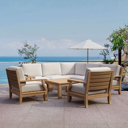Anderson Teak Riviera Luxe 5-Piece Modular Corner Sofa