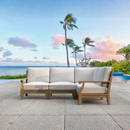 Anderson Teak Riviera Luxe 4-Piece Modular Corner Sofa