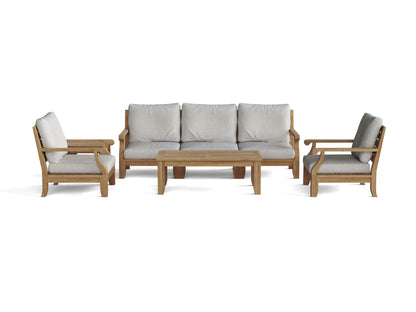 Anderson Teak Riviera Luxe 7-Piece Modular Set with Rectangular Coffee Table