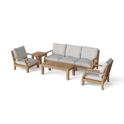 Anderson Teak Riviera Luxe 7-Piece Modular Set with Rectangular Coffee Table (view 2)