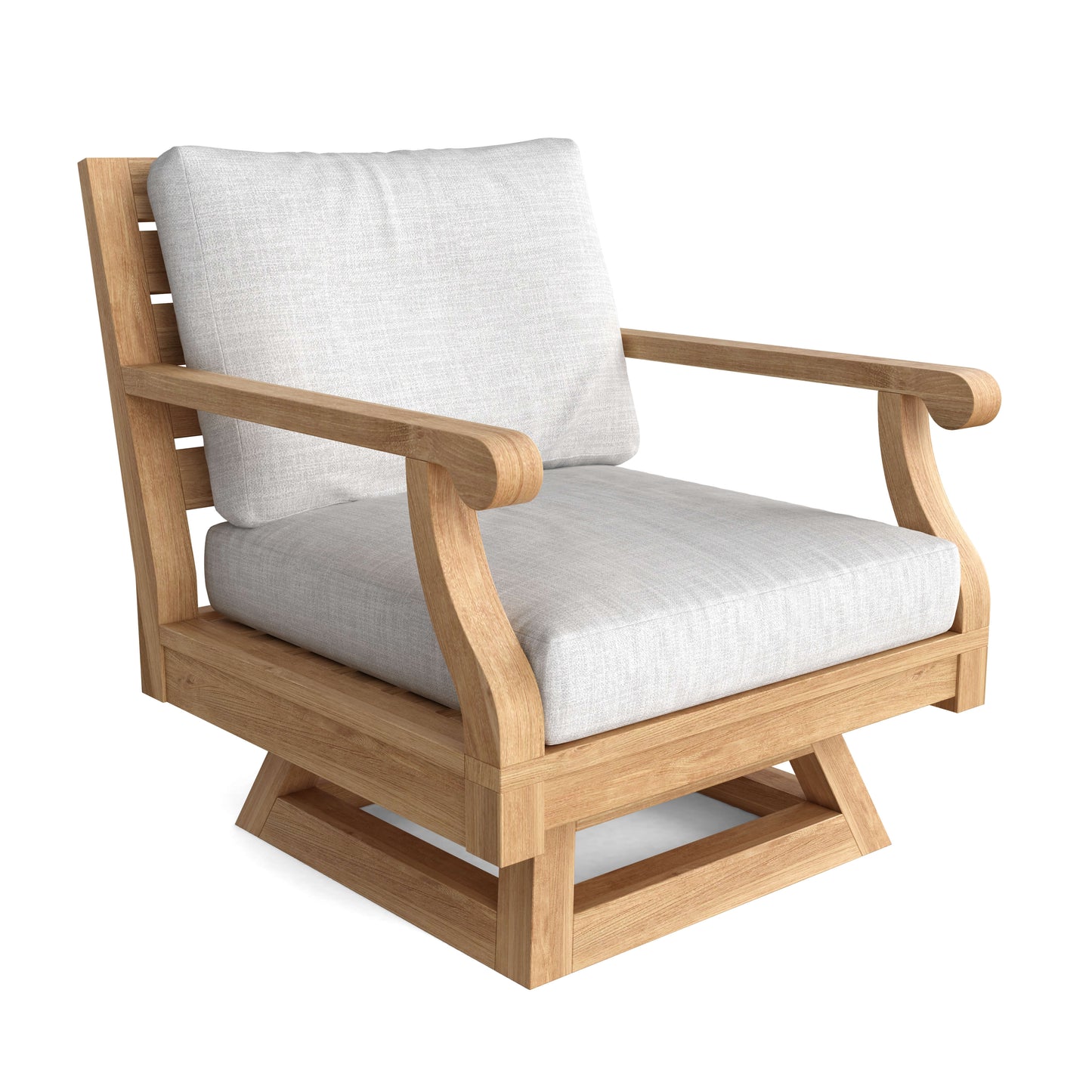 Anderson Teak Riviera Luxe 5-Piece Swivel Armchair Lounge Set (view 2)