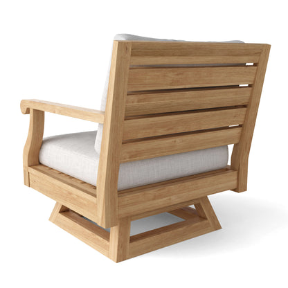 Anderson Teak Riviera Luxe 5-Piece Swivel Armchair Lounge Set (view 3)