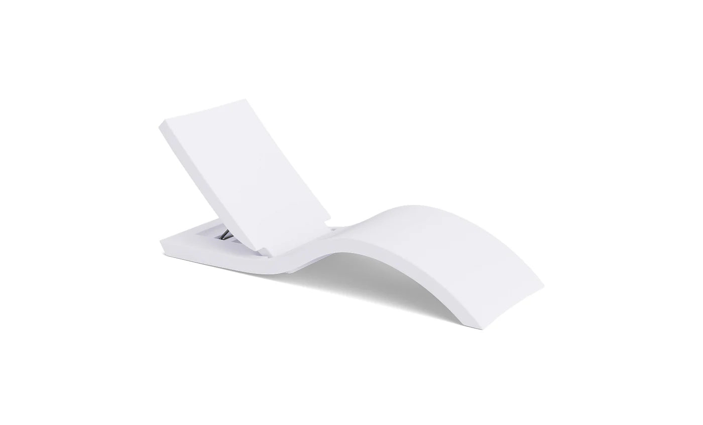 Adjustable Chaise with Pillows and Side Table In-Pool & Patio Set