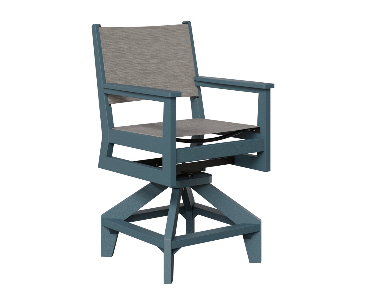 Berlin Gardens Mayhew Sling Swivel Counter Chair view 4