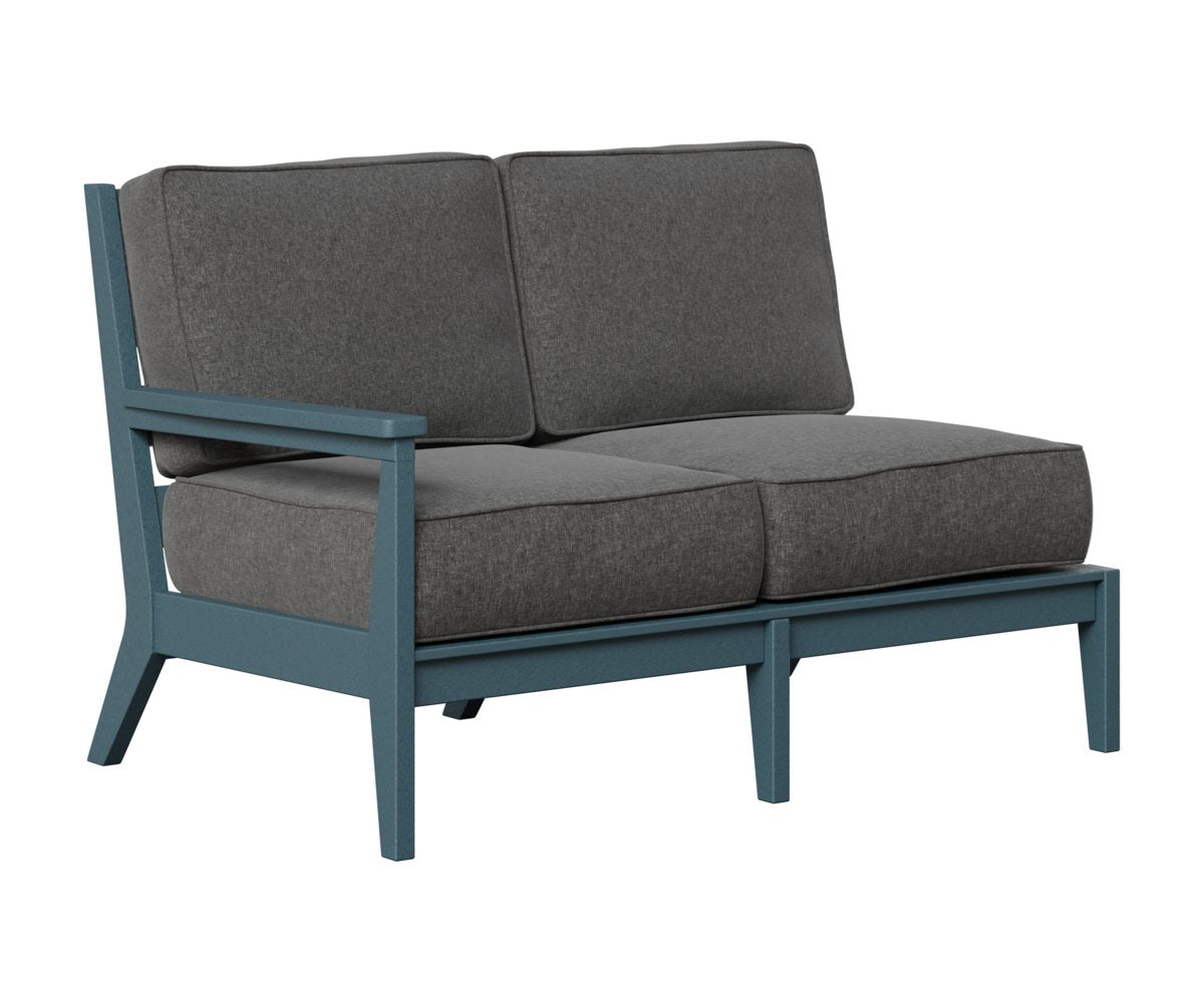 Berlin Gardens Mayhew Right Arm Sectional Loveseat in Slate