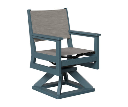 Berlin Gardens Mayhew Padded Sling Swivel Rocker Dining Chair view 4