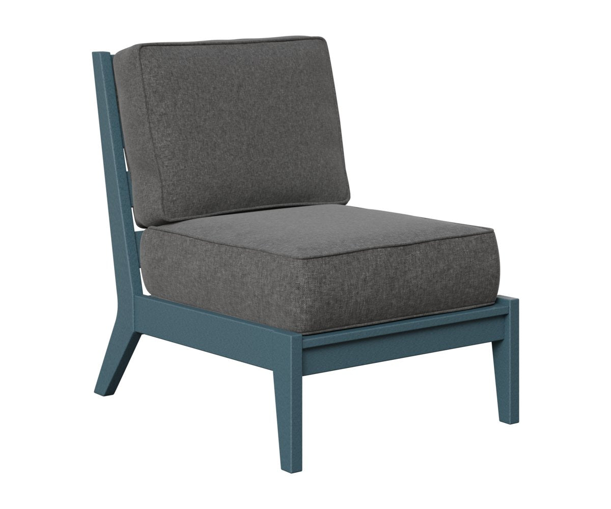 Berlin Gardens Mayhew Center Armless Chair in Slate