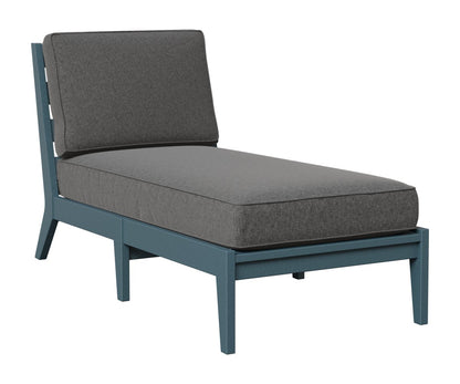 Berlin Gardens Mayhew Armless Chaise Lounge in Slate