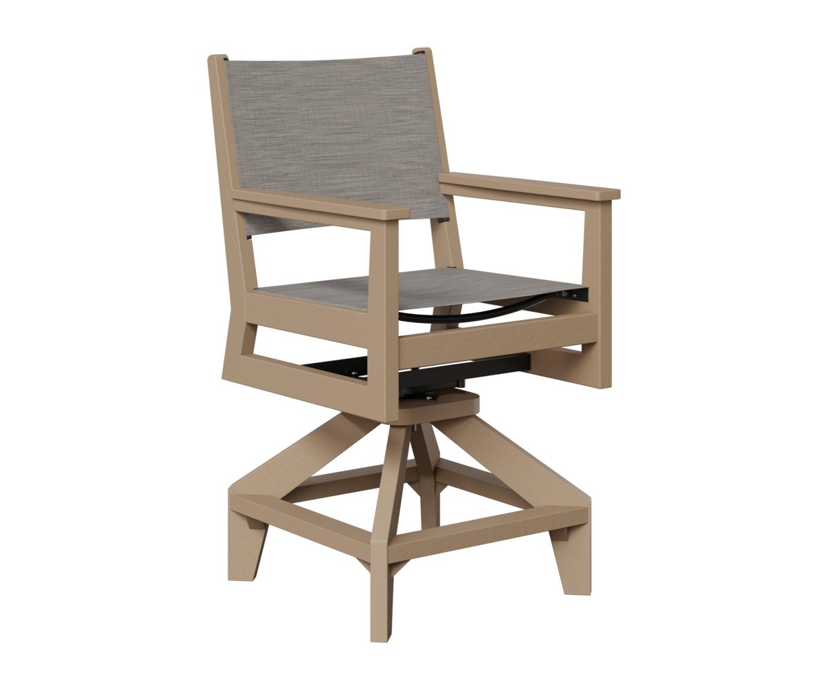 Berlin Gardens Mayhew Padded Sling Swivel Counter Chair view 2