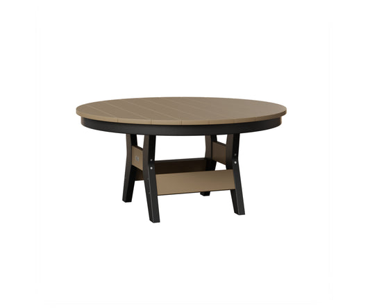 Berlin Gardens Harbor 38″ Round Conversation Table in Weatherwood / Black