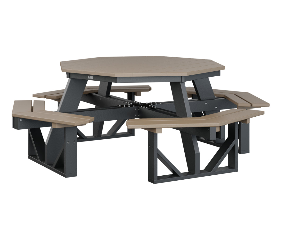 Berlin Gardens Octagon Picnic Table lifestyle 2
