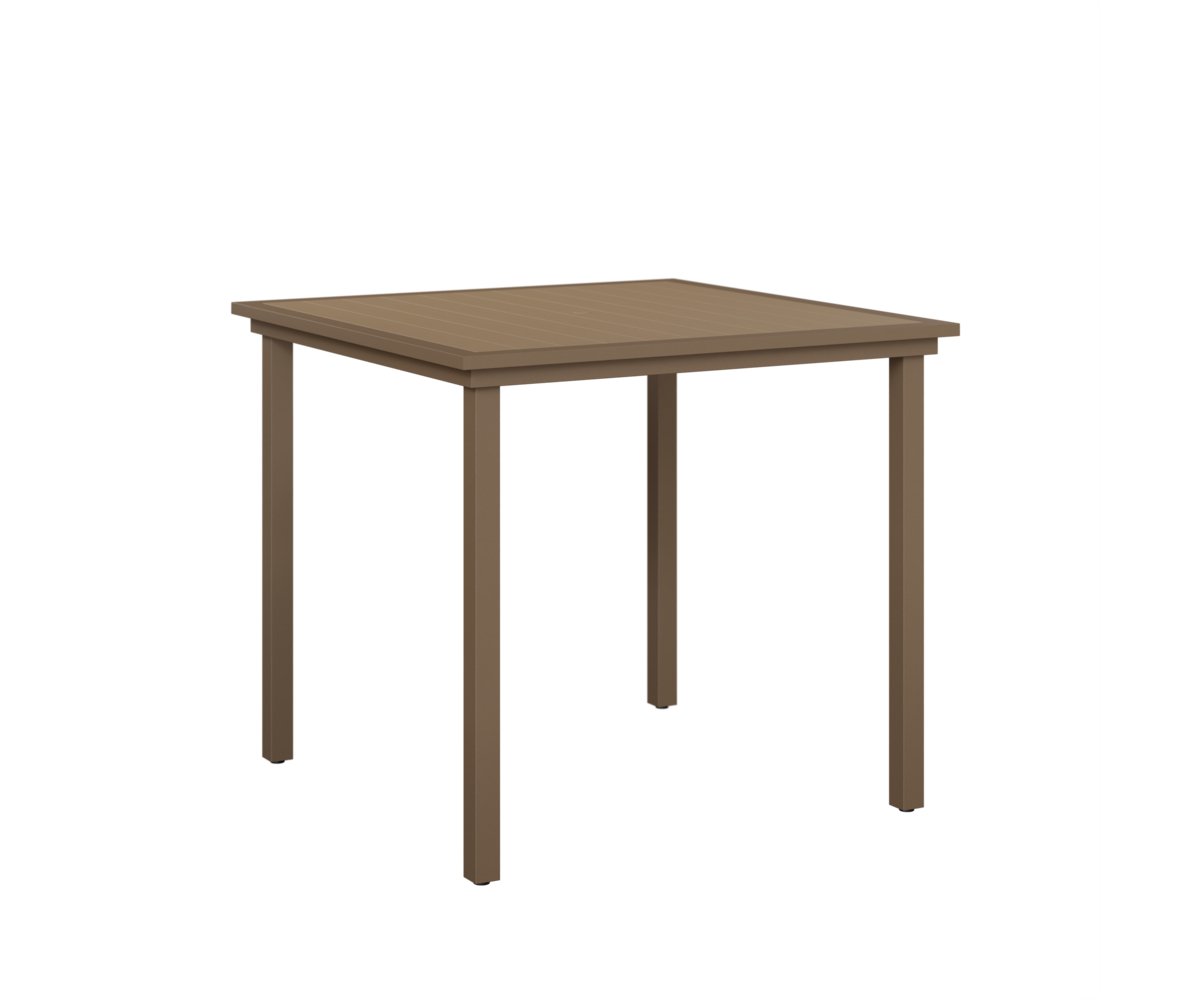 Berlin Gardens Vida 44″ Square Poly Bar Table view 1
