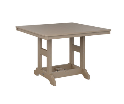 Berlin Gardens Garden Classic 44″ Square Counter Height Dining Table in Weatherwood