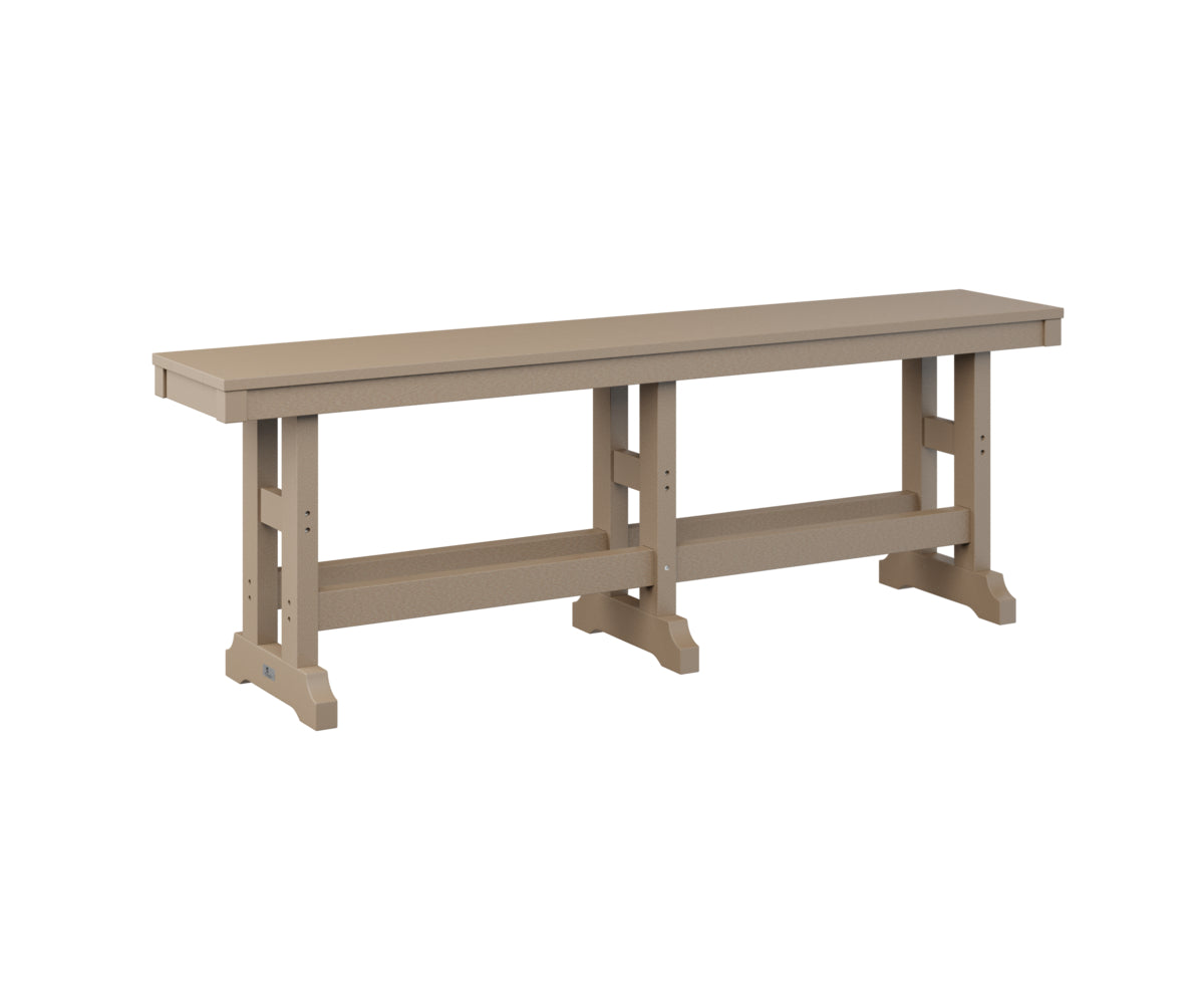 Berlin Gardens Garden Classic 66″ Bench in Weatherwood