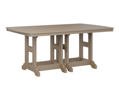 Berlin Gardens Garden Classic 72″ Rectangular Dining Table in Weatherwood