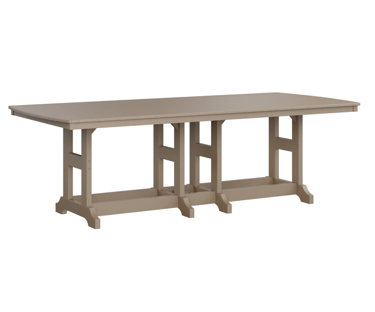 Berlin Gardens Garden Classic 96″ Rectangular Bar Table in Weatherwood