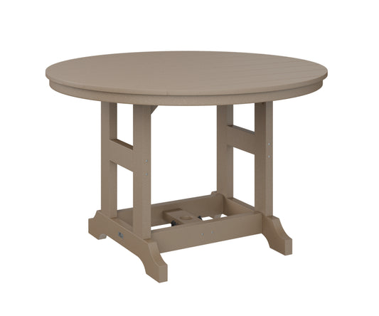 Berlin Gardens Garden Classic 48″ Round Bar Table in Weatherwood