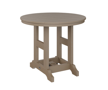Berlin Gardens Garden Classic 38″ Round Counter Height Dining Table in Weatherwood