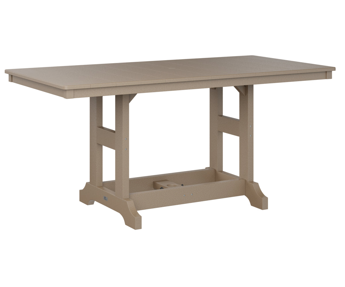Berlin Gardens Garden Classic 66″ Rectangular Dining Table in Weatherwood