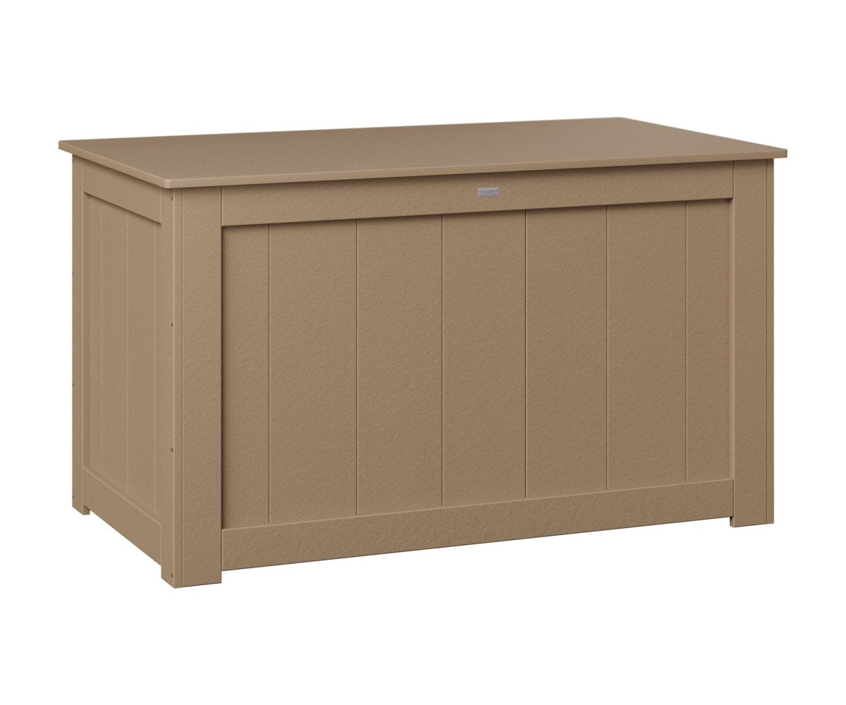 Berlin Gardens 32" Large Deck Box in Weatherwood