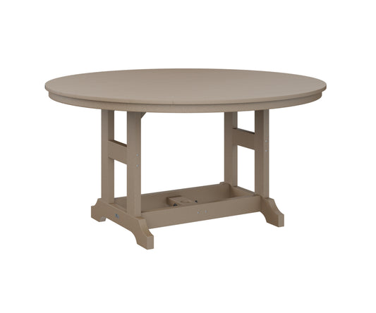 Berlin Gardens Garden Classic 60″ Round Counter Height Dining Table in Weatherwood
