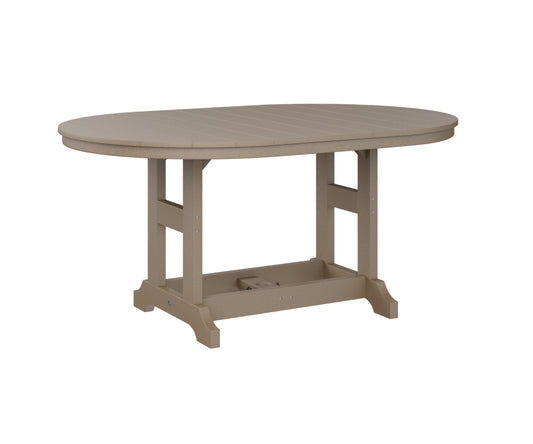 Berlin Gardens Garden Classic 64″ Oblong Counter Height Dining Table in Weatherwood