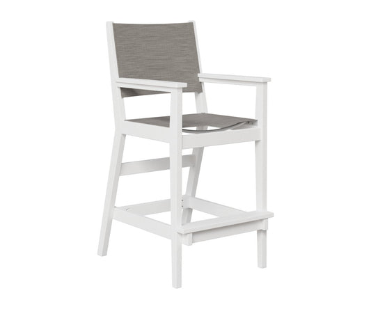 Berlin Gardens Mayhew Sling Bar Chair — White frame