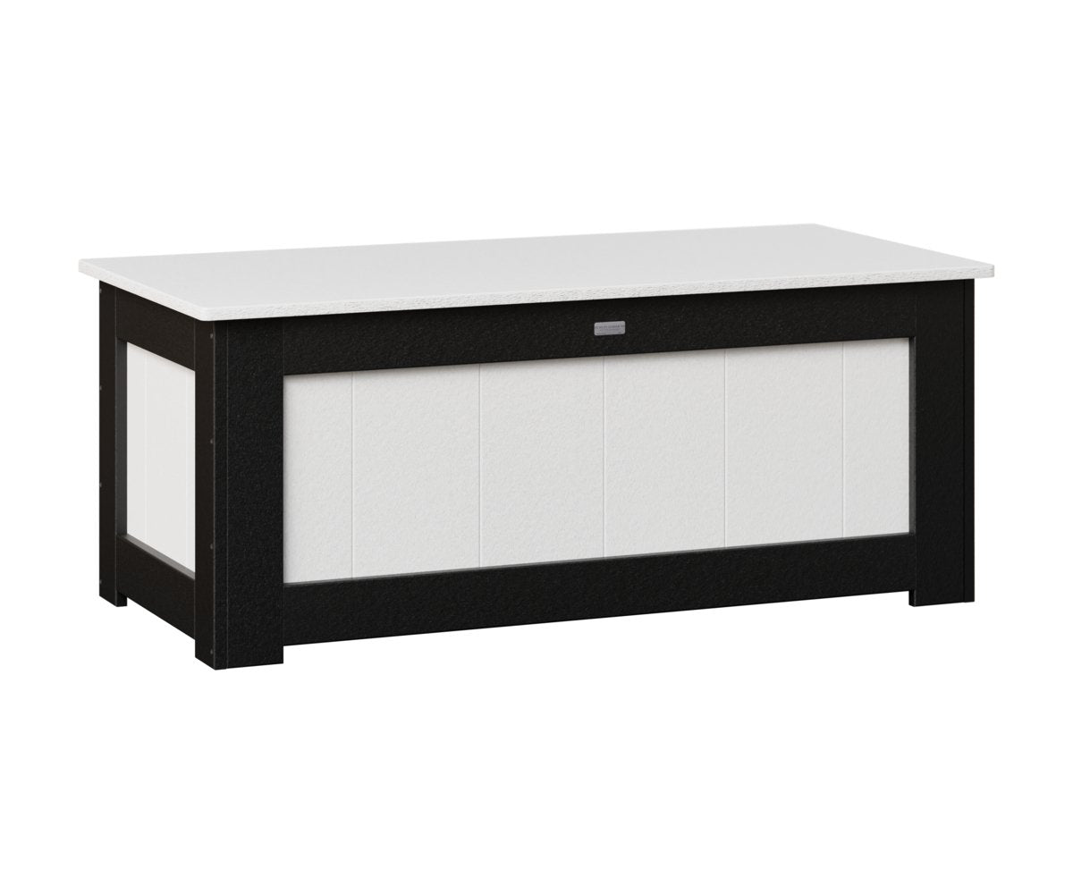 Berlin Gardens 24" Small Deck Box in White / Black