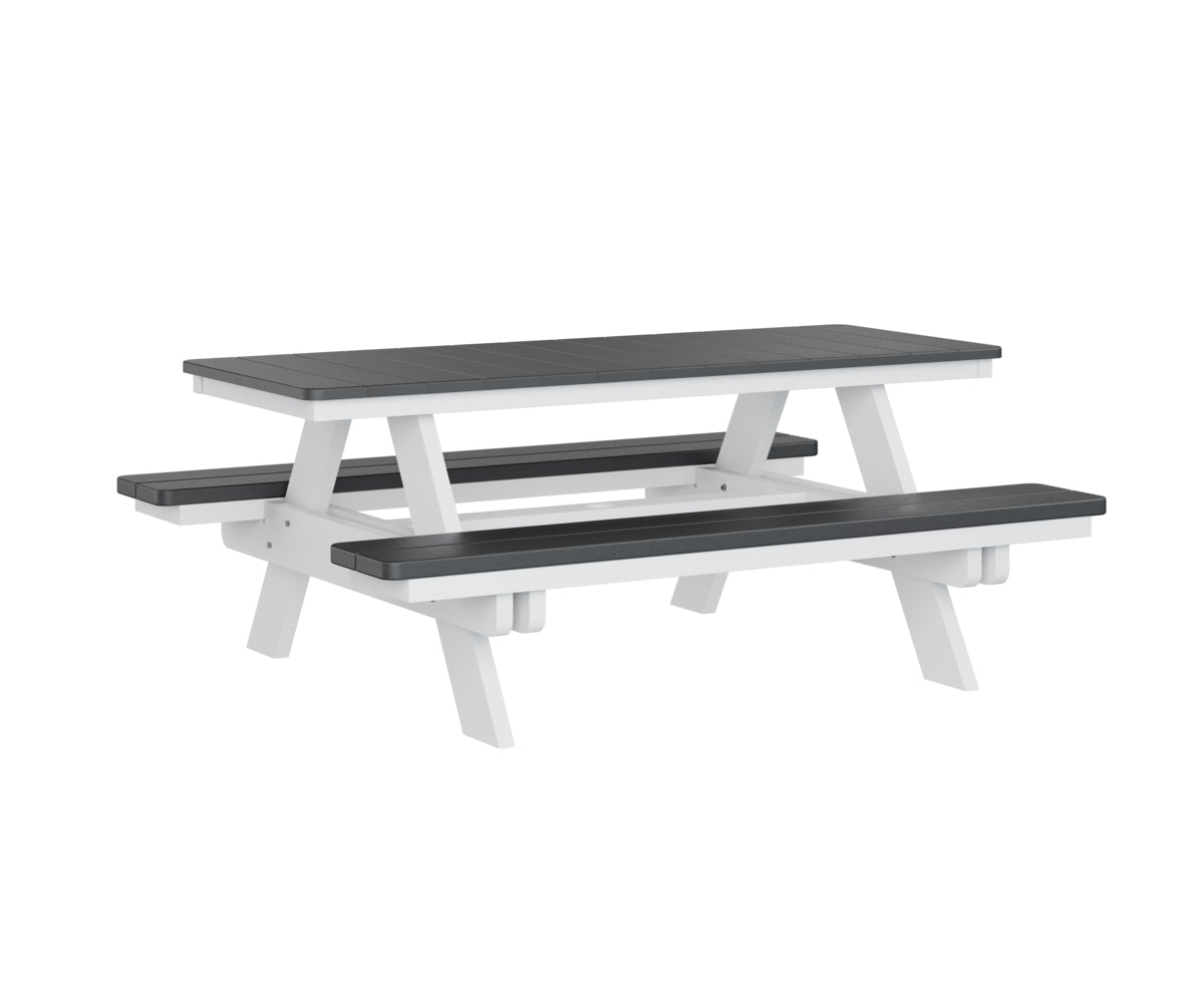 Berlin Gardens Rectangular Picnic Table lifestyle 5