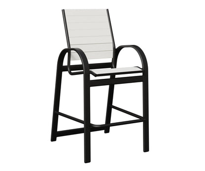 Berlin Gardens Murphy Bar Chair — White on Matte Black