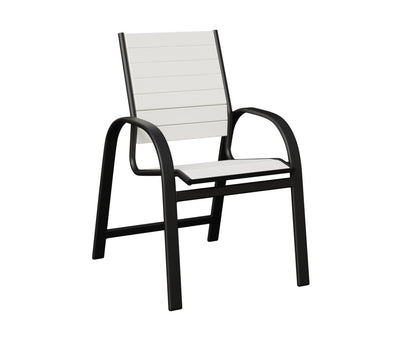 Berlin Gardens Murphy Dining Chair — White on Matte Black