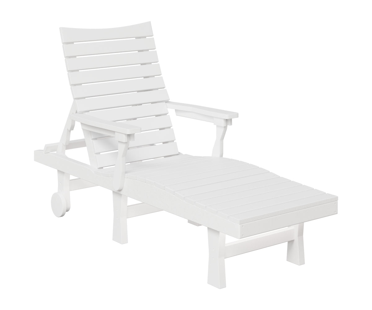 Berlin Gardens Bristol Chaise Lounge in White